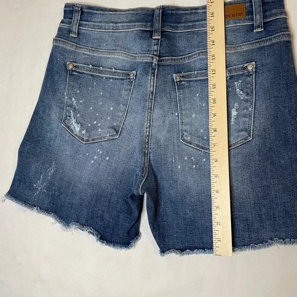 Judy Blue Shorts Distressed Blue Jean Shorts - Picture 7 of 14